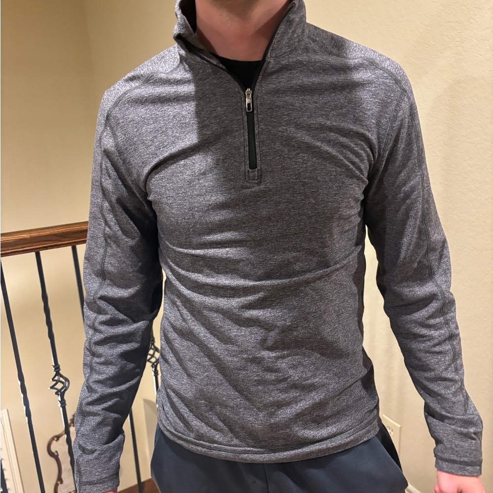 Charcoal Quarter-Zip Pullover